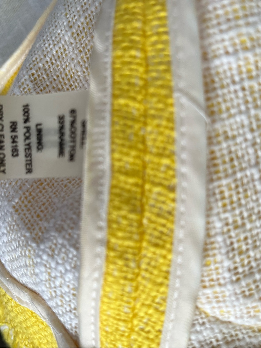 Calvin Klein Bright Yellow Woven Open-Front Jacket - Picture 3 of 5